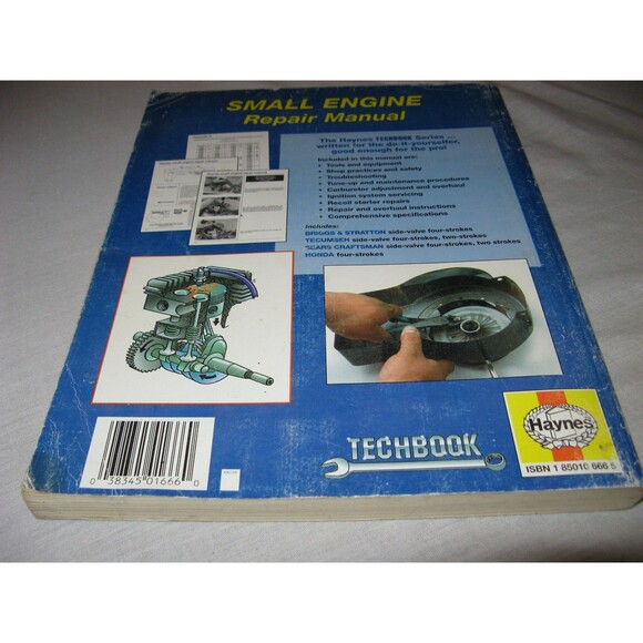 Haynes Techbook Small Engine Repair Up to 5 HP Manual Book Guide 10340 (1666) - Picture 2 of 2